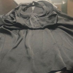 1 state capital black blouse NWT